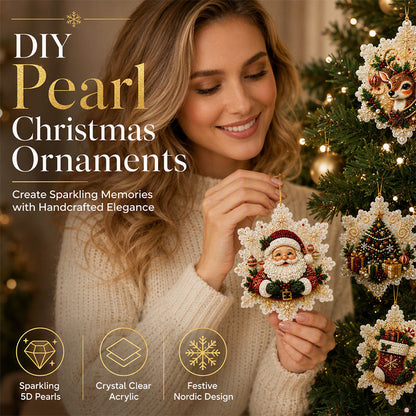 🎄 50% korting! 5D DIY kerstbal – fonkelende parels & acryl, 3D-gloed, eenvoudig te maken. Perfect voor boom, raam & cadeau! ✨🎁