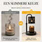 Retro sneeuwvlok kaarsenverwarmerlamp