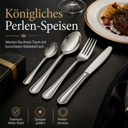 🔥 4-delige RVS Bestekset 🍴 | Stevig Bestek voor Dagelijks Gebruik