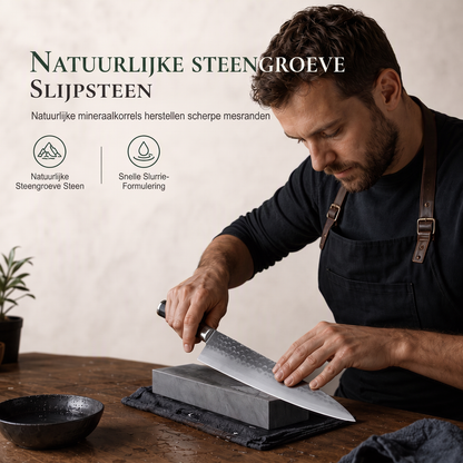 🔥50% KORTING⛰️Slijpsteen met korrelgrootte 3000 voor keukenmessen – zorgt voor scherpe messen🔪