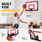 🏀Speelset met aan de muur te bevestigen, opvouwbare basketbalring voor kinderen, zonder boren, voor binnen en buiten