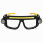 👓📏 Oplaadbare LED-hoofdlamp in brilmodel | 5 standen: COB hoog/laag & wit laser hoog/laag | Bewegingssensor | Waterdicht | USB | Incl. veiligheidsbril | 50% KORTING!