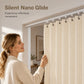 ⏰50% KORTING – LAATSTE KANS⏰ Boorvrij Opvouwbaar Deurgordijn – Zelfklevende Rail, Stille Nano-Glijders – Faux Linnen, Thermo – 80x180cm of 80x200cm – 8 Kleuren! 🔥