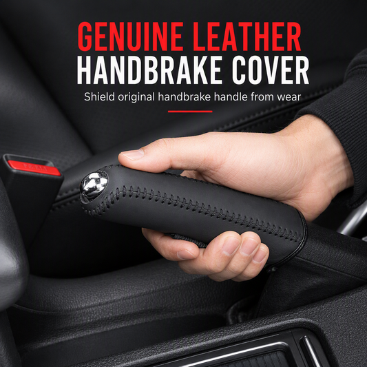 🚗 50% KORTING ✋ Universele beschermhoes voor de handrem – PU-leer, antislip, interieurupgrade ✨
