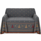 ⏳ Tijdelijke aanbieding⏳ Chenille bankplaid met kerstmotief en franjes in 5 kleuren en 5 maten voor een feestelijke woonkamer