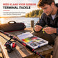 🎣 NU 50% KORTING! 🎒 Reishengelset van 4-delig – glasvezel, molen en tacklebox – compact mee te nemen voor rivieren en meren 🌊