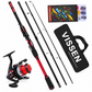 🎣 NU 50% KORTING! 🎒 Reishengelset van 4-delig – glasvezel, molen en tacklebox – compact mee te nemen voor rivieren en meren 🌊