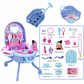 👑50% KORTING! 3-in-1 trolley-kaptafel voor kinderen met meer dan 30 schoonheidsaccessoires voor een magische mobiele schoonheidssalon ✨
