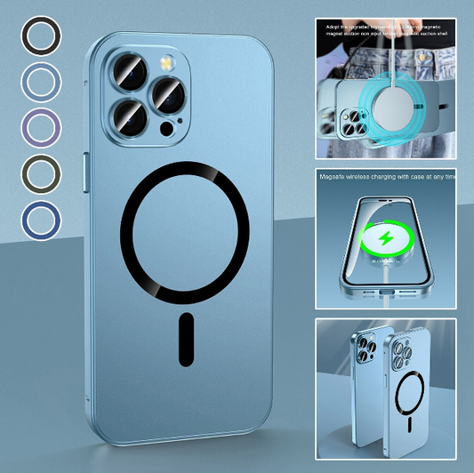 Magnetische opladen  Bumper Matte Case Cover voor iPhone